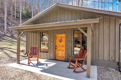 Mtn Cabin with Creek Views and Waterfall