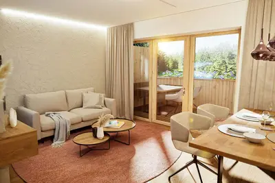 Image de New apartment with private sauna, mountain views and two balconies