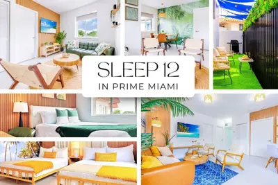 Image de Prime Miami Retreat - Sleeps 12 - 4 Bedrooms - 6 Beds- Parking & Bbq!