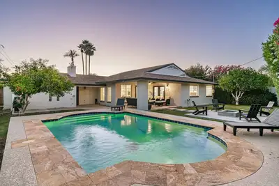 Mid-Century Oasis w/ Luxury Kitchen and Pool