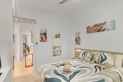 Image de Vacances 'Près de Playa de Chica' avec balcon, Wi-Fi et climatisation