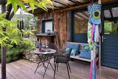 Image de Chalet \"Belle Lune\" avec vue sur la montagne, terrasse privée et jardin privé