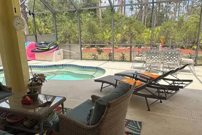 Image de Heated pool, 3-bedroom house in North Port, sleeps 9, WiFi, Ac minutes to beaches.
