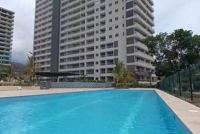 Image de Modernity and Relaxation in front of the Sea Santa Marta, Beach, Swimming Pool and wonderful view