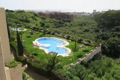 Apartment with sea views, not far from the beach.