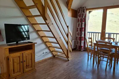Image de T2 confort 4 pers, balcon ensoleillé, proche pistes