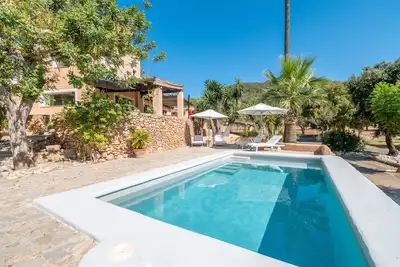 Image de Maison de vacances 'Son Pinet' avec vue montagne, piscine privée et Wi-Fi