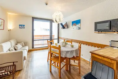 Image de Studio moderne 4 pers au pied des pistes à Saint François Longchamp, centre station