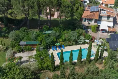 Image de Maison de vacances avec piscine privée, Wifi, climatisation, Tv, terrasse, vue panoramique, parking