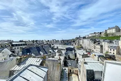 Image de Duplex T3 avec terrasse, vue sur Granville et Wifi
