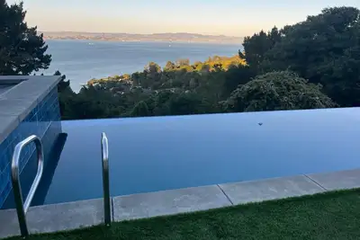 Spacious Gated Estate with Pool, Hot Tub, & Breathtaking Ocean Views in Tiburon.