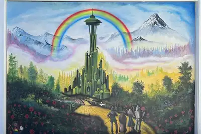 Image de Over the Rainbow House in The Emerald City, Seattle Wa