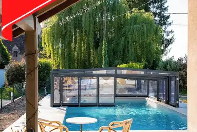 Image de Cottage avec Piscine couverte & Spa intérieurs privés Proche Forêt et Rivière