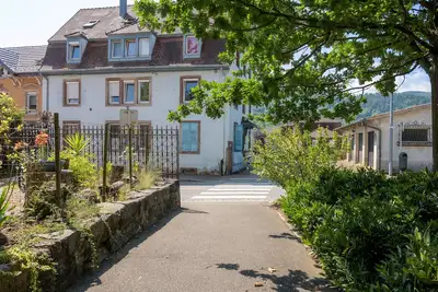Appartement \"Au Petit Meuh'ster\" avec vue sur les montagnes, jardin partagé et Wi-Fi