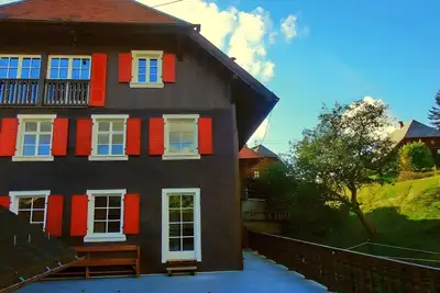 Image de Maison de vacances 'Bernau' avec vue sur les montagnes, terrasse privée et Wi-Fi