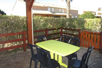 Image de Pavillon 5 pers, terrasse, piscine, parking Ă Vendres Plage