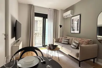 Modern fully equipped 1-Bedroom Apartment with Acropolis Views in Central Athens