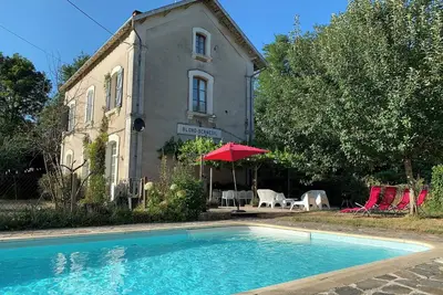 Former French railway station with private swimming pool and Wifi
