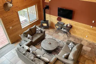 Image de Beautiful Waterfront/Sunset/Beach View Cabin on Pike Lake Chain in Park Falls Wi