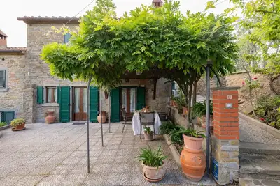 Image de Ferme à Cortona avec Vue Piscine