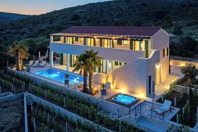 Image de Stone Villa Smokvica with vineyard, swimming pool, jacuzzi, gym and sea views