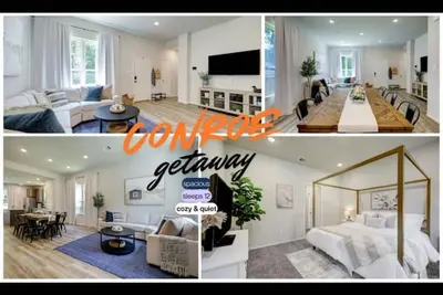 Image de 4br house in Montgomery w/ WiFi, Ac, Backyard 10 mins Lake Conroe, Sleeps 13