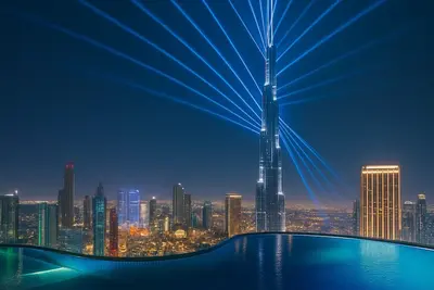 Image de Best Infiniti Pool of Dubai - 2 bedroom - Max 8 guests - 4 mins to Burj Khalifa