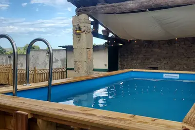 Image de Maison de vacances 'Mas Des Genêts' avec vue sur les montagnes, balcon et Wi-Fi