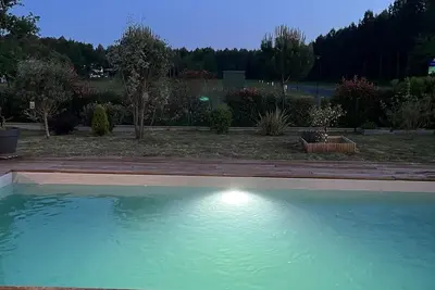 Image de Maison avec piscine proche de Contis plage, piste cyclable et toutes commodités