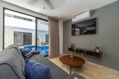 Image de New Centric 2-Bd Apt with Pool in Aldea Zama