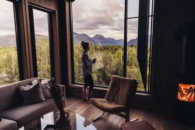 Image de Luxury Nordic Suite with Private Sauna and Panoramic Mountain Views