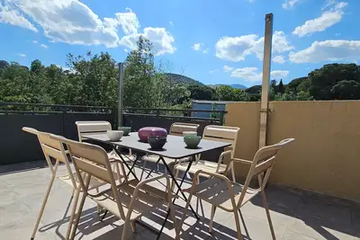 Image de Banyuls-sur-Mer: Appartement pour 5 pers. avec terrasse, calme et parking sécurisé