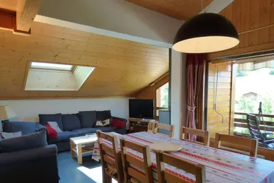 Image de Duplex 4 pièces + mezzanine pour 8 personnes au Grand-Bornand