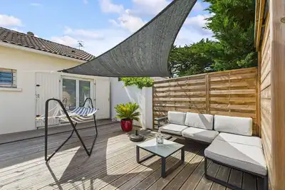 Image de 200m plage - grande terrasse pour 4 personnes