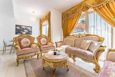 Image de Community and Pool View 3br Townhouse, Minutes from Desert Camp, Damac Hills 2
