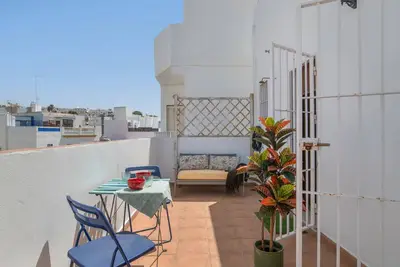 Image de Maison de vacances 'Céntrico Con Vistas Al Mar' avec vue sur la mer, Wi-Fi et climatisation