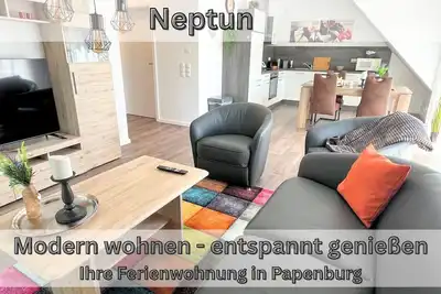 Image de Apartment \"Neptun\" Papenburg 2sz Ebk Modern bathroom Large roof terrace New building