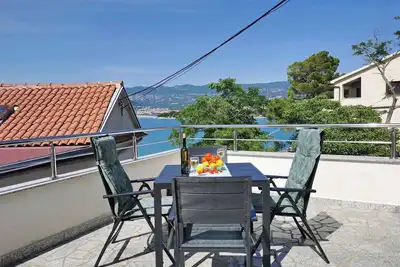 Image de Studio Apartment Glorijeta - modern, 25 m from the sea, terrace, sea view, free parking, Smart-Tv