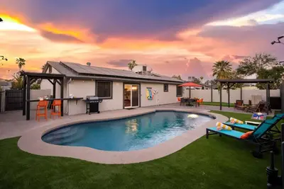 Ultimate Game House: Heated pool