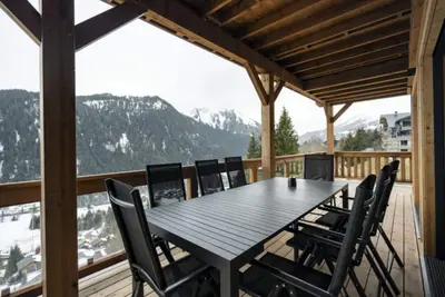 Image de Chalet \"La Vora\" avec vue sur les montagnes, terrasse privée et Wi-Fi