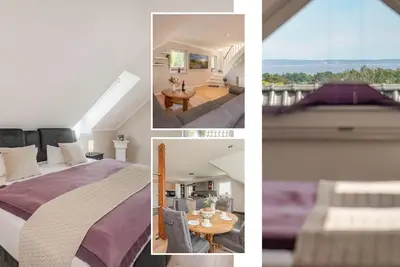 Image de Modern apartment with fireplace, balcony & quiet location.