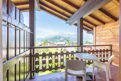 Image de Studio '17 - Le Tetras' avec vue sur les montagnes, balcon et Wi-Fi