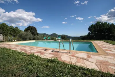 Image de Maison de vacances 'Podere Al Basso' avec piscine privée, jardin privé et Wi-Fi