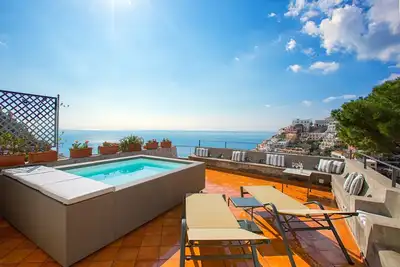Villa luxueuse dans le haut de Positano