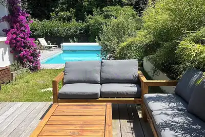Image de Villa Anglet - 135m², 6 couchages, grand jardin, terrasses et piscine chauffée