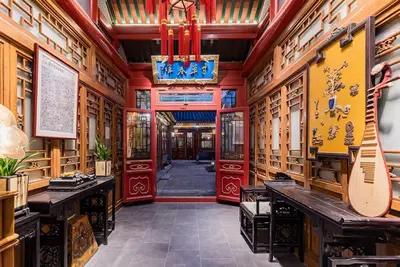 Image de Peking traditional quadrangle Hotel located in ancient Hutong (downtown)