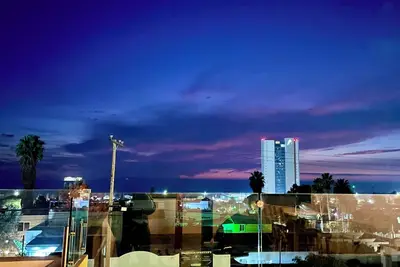 Ocean view terrace 3-bedroom house in  El Sauzal with Ac, WiFi