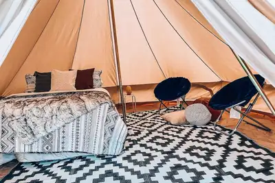 Image de Poppy boho tent at Valley Village