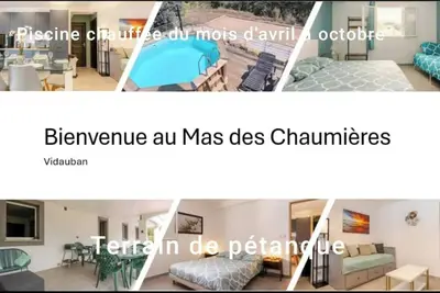 Image de Rez de Villa : piscine chauffée, terrain pétanque