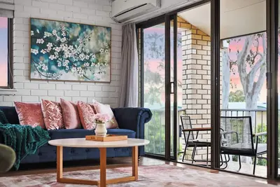 Two bedroom river view unit with pool